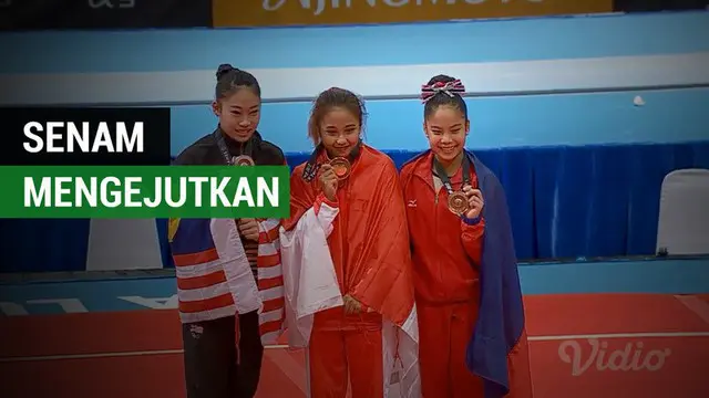 Berita video atlet senam Indonesia, Rifda Irfanaluthfi, mengejutkan di SEA Games 2017 karena berhasil meraih medali emas di nomor balok keseimbangan senam artistik putri.