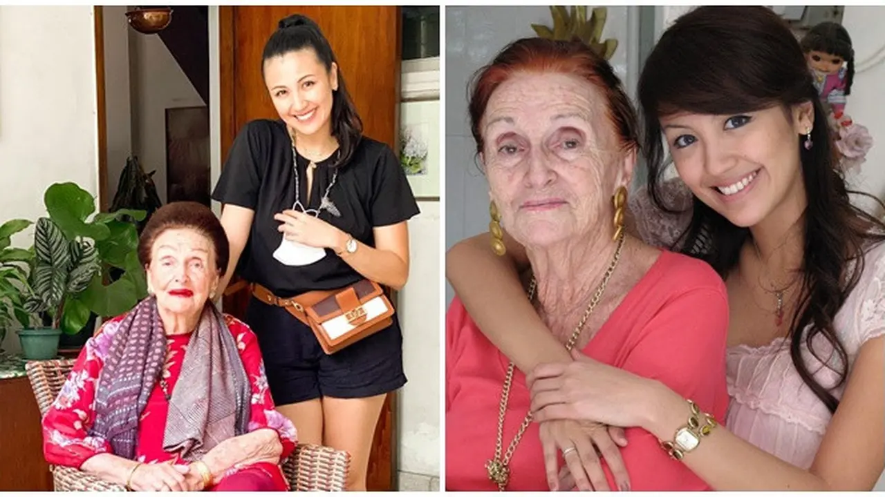 6 Potret Kebersamaan Sharena Delon dan Sang Nenek, Masih Bugar di Usia 98 Tahun
