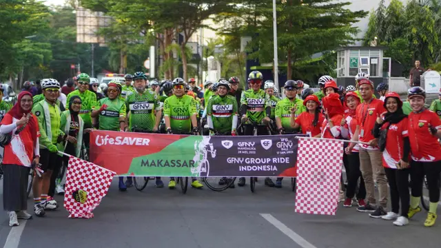 Dongkrak Pariwisata, Group Ride Indonesia ke-4 GFNY Mandalika GFNY Bali IFG Life Melintasi Makasar