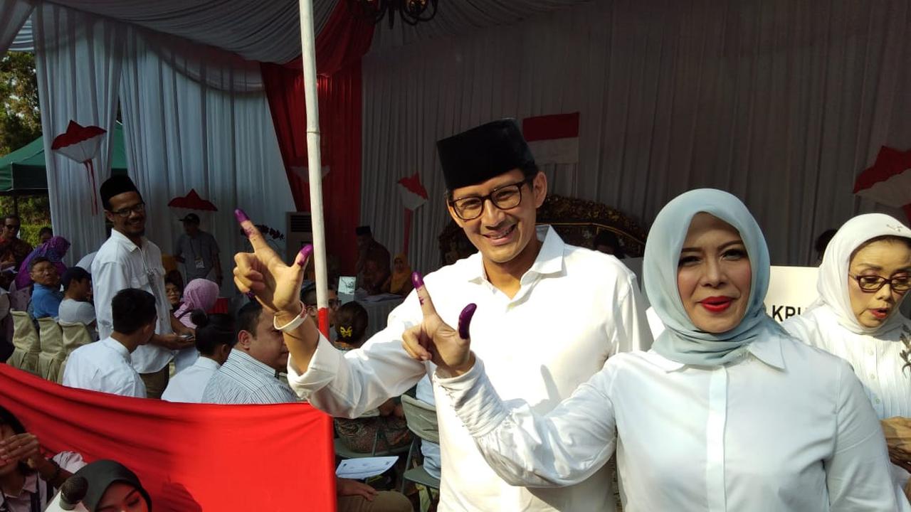 alon wakil presiden Sandiaga Uno
