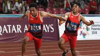 Pelari Indonesia, Lalu Muhammad Zohri, mengaku mempersembahkan medali perak Asian Games 2018 untuk masyarakat Indonesia dan Nusa Tenggara Barat. (INASGOC)