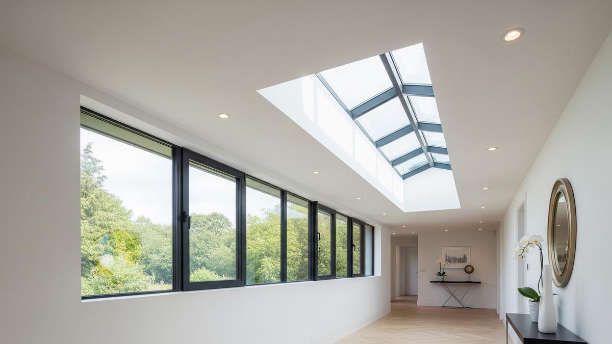 7 Lorong Rumah dengan Skylight Memanjang, Bikin Area Transisi Terasa Terang dan Lapang