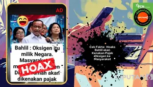 Cek Fakta: Hoaks Bahlil akan Kenakan Pajak Oksigen bagi Masyarakat