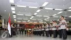 Suasana acara Serah Terima Jabatan Pejabat Tinggi Polri dan Kapolda di Rupatama Mabes Polri, Senin (11/1/2016). Kapolri Jenderal Badrodin Haiti melantik Kakor Brimob Polri dan tujuh Kapolda. (Liputan6.com/Gempur M Surya)