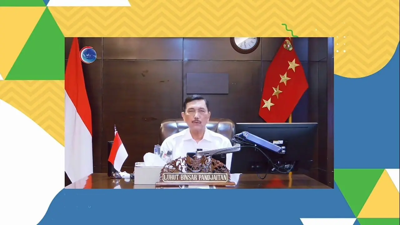 Menteri Koordinator bidang Kemaritiman dan Investasi, Luhut Binsar Pandjaitan dalam  IndyFest 2021, Selasa (19/10/2021).