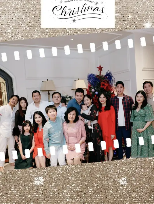 Keluarga Tanoesoedibjo hadirkan kehangatan Natal dengan gaya sederhana. [Foto: Instagram/ Tanoesoedibjo]