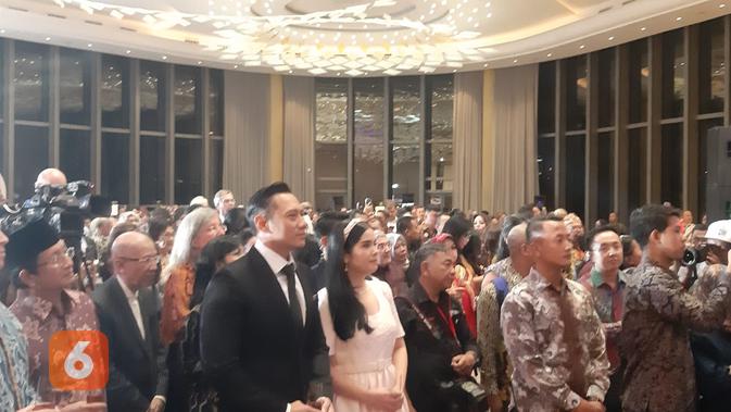 <p>AHY dan Annisa Pohan di acara ulang tahun Raja Charles III di Jakarta, Rabu malam (7/6/2023). Dok: Tommy Kurnia/Liputan6.com</p>