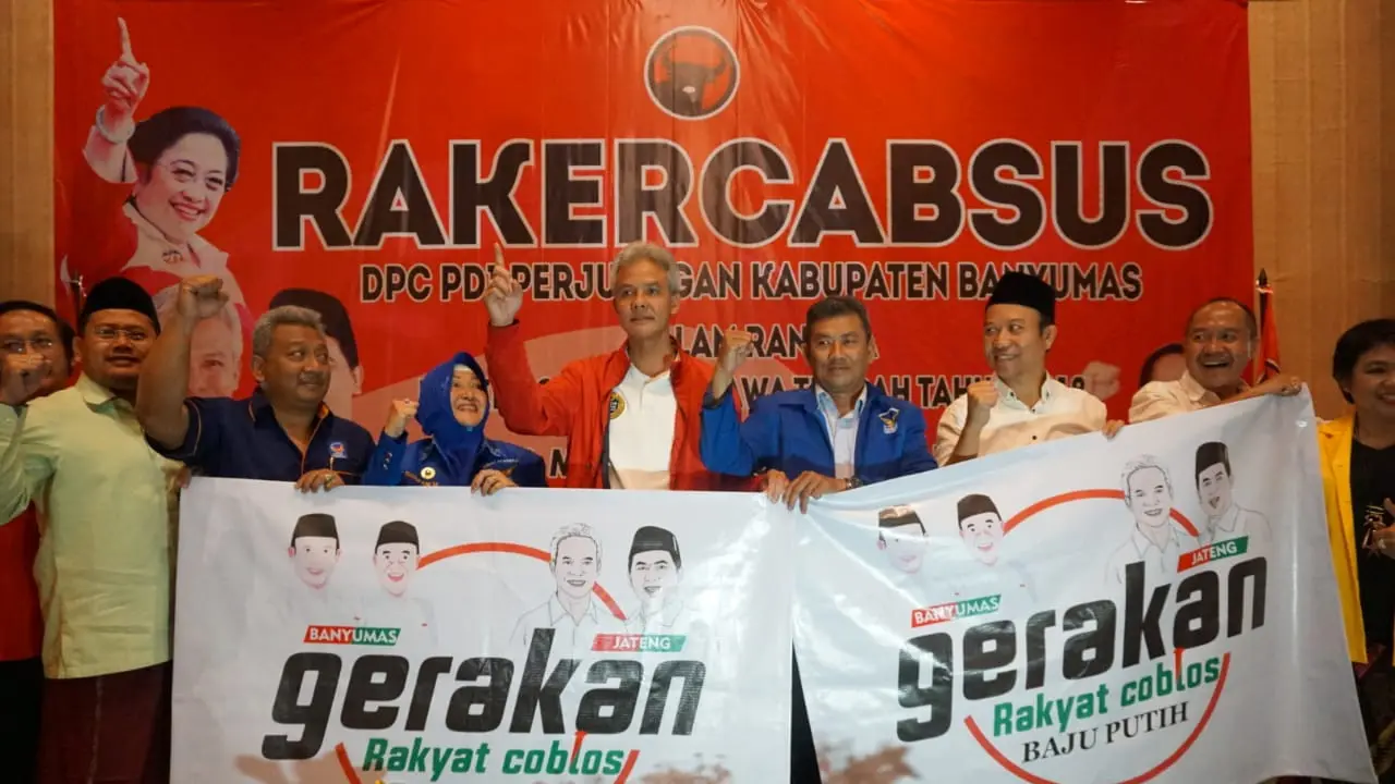 Ganjar Pranowo di Rakercabsus PDIP Banyumas (Dok. Tim Ganjar)
