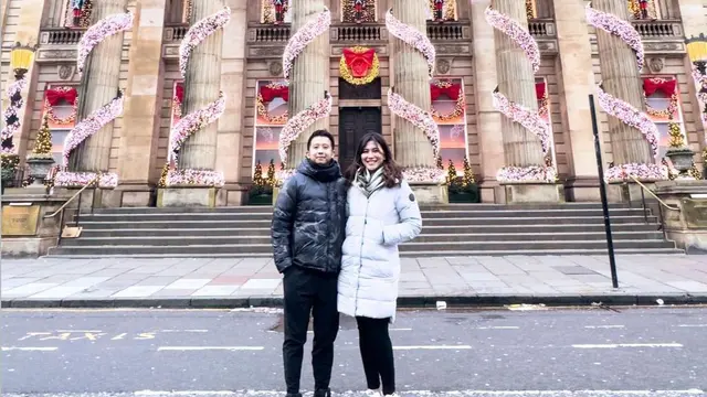 Dita Fakhrana saat liburan di Skotlandia bersama suaminya, Rino Yosiaki. (Dok: IG @fakhranaaa https://www.instagram.com/fakhranaaa/?hl=en)