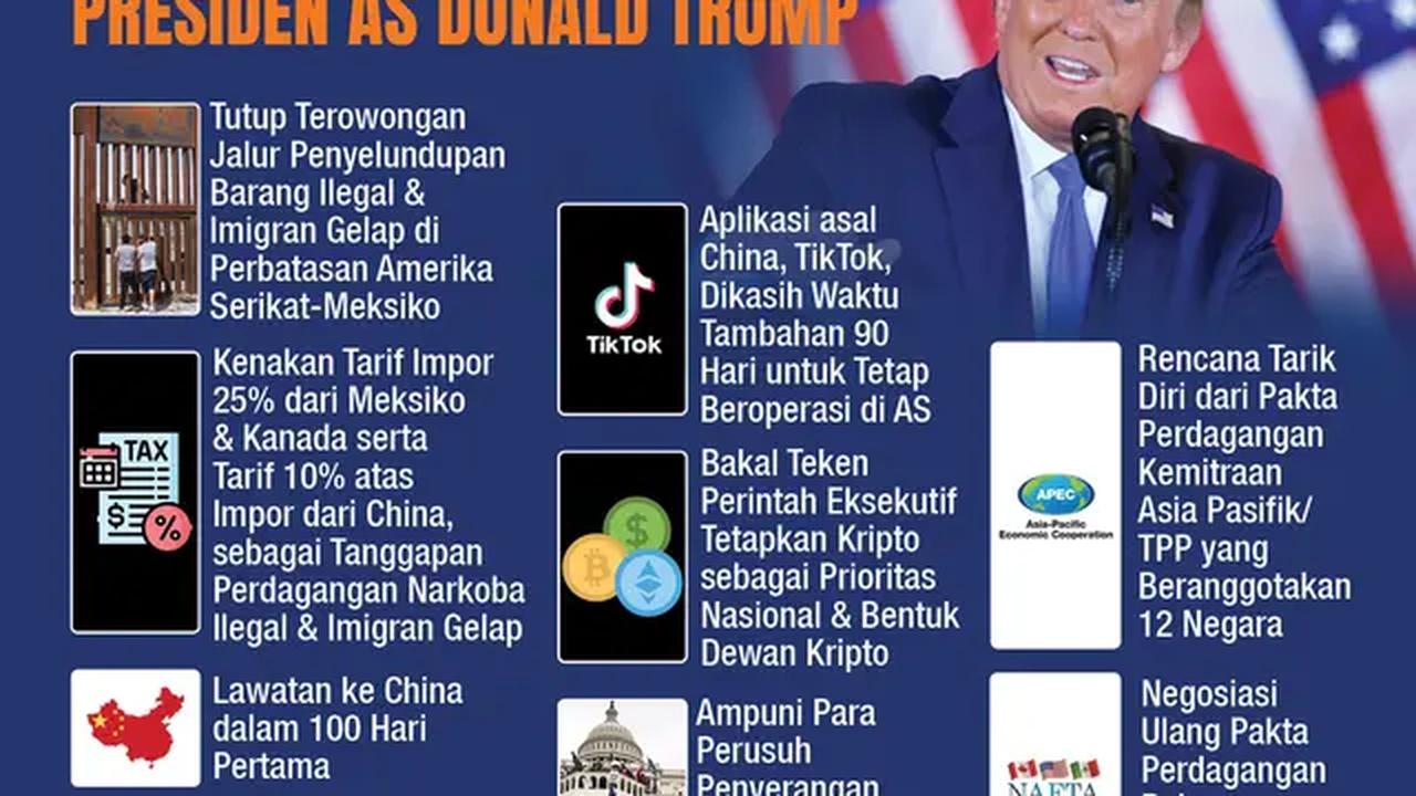 Infografis Prediksi Gebrakan Awal Presiden AS Donald Trump. (Liputan6.com/Gotri/Abdillah)