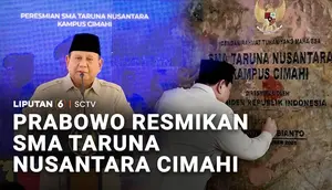 Prabowo Resmikan Kampus SMA Taruna Nusantara di Cimahi