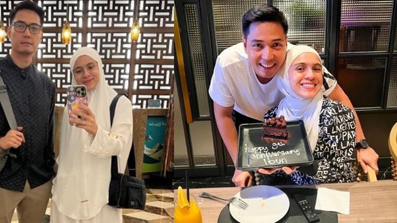 Nycta Gina dan Rizky Kinos Rayakan Anniversary ke-9, Hadiahnya Kasih Sayang yang Tulus serta Tumblr untuk Ngopi