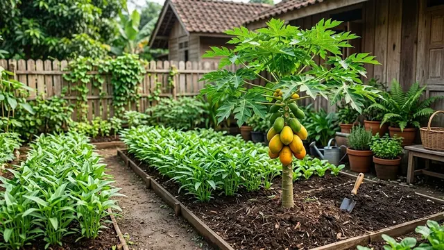Ide Taman Buah Mini dengan Kombinasi Tanaman Sayur