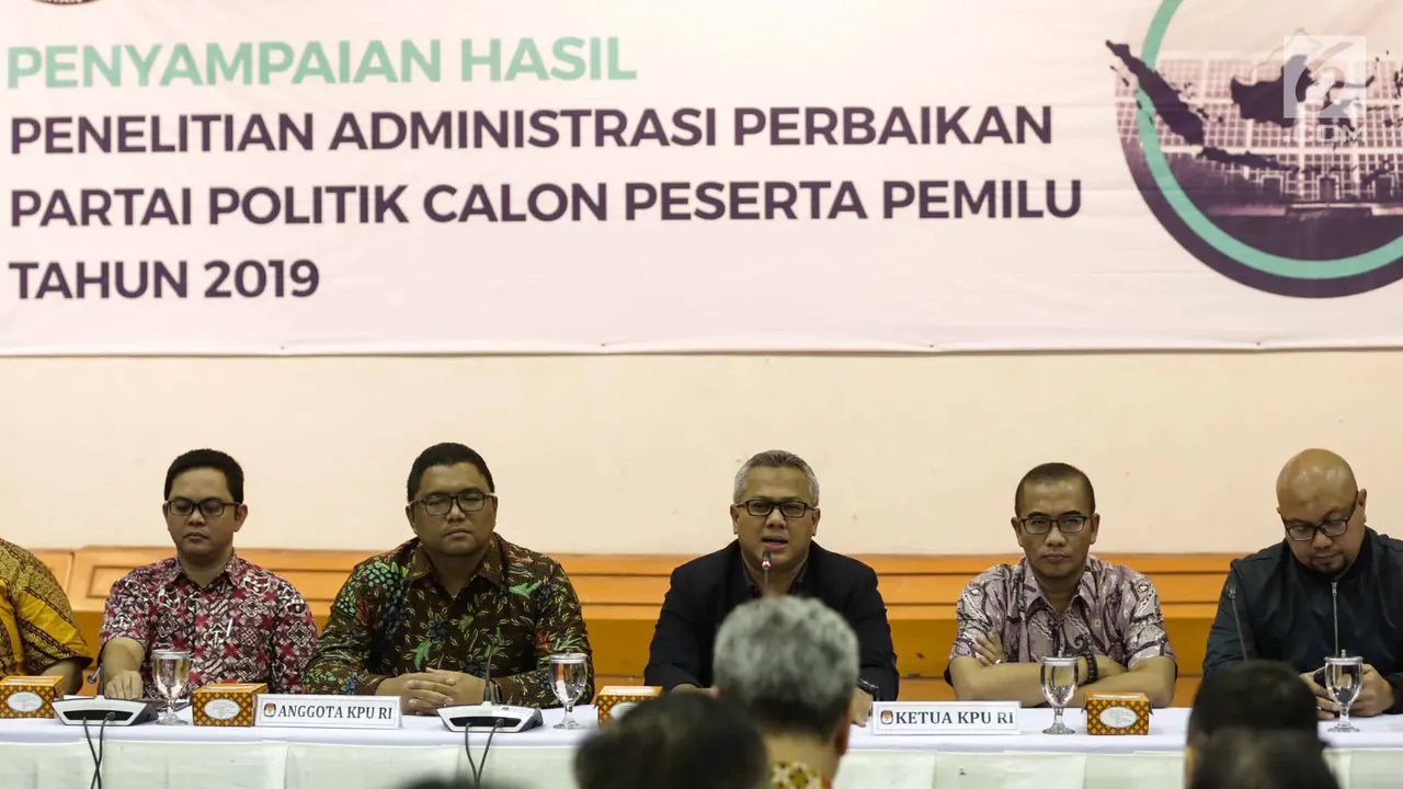 PHOTO: KPU Umumkan Hasil Verifikasi Ulang 9 Partai Politik