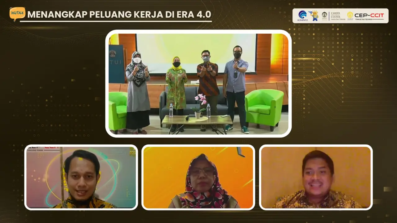 Forum DigiTalk dengan tema “Menangkap Peluang Kerja di Industri 4.0”, pada Kamis (18/11/2021).