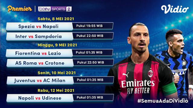 Streaming Serie A Pekan Ke-35 di Vidio