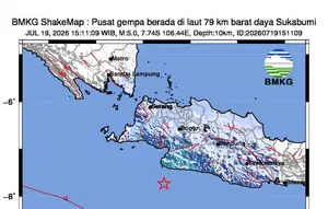 Gempa M 5,0 Guncang Sukabumi, Getaran Terasa hingga Bandung