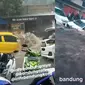 Banjir di Bandung (Sumber: Instagram/bandungtalk/TikTok/jeungeli_05)