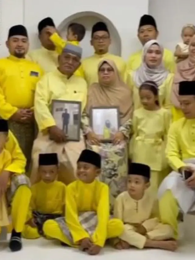 Viral Kisah Suami Foto Lebaran Bersama Potret Istri Pakai Baju Kuning, Alasannya Bikin Mewek