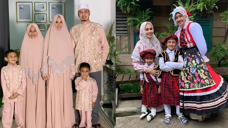 Jadi Ibu Sambung, Ini 6 Momen Keakraban Kartika Putri Bareng Ketiga Anak Habib Usman