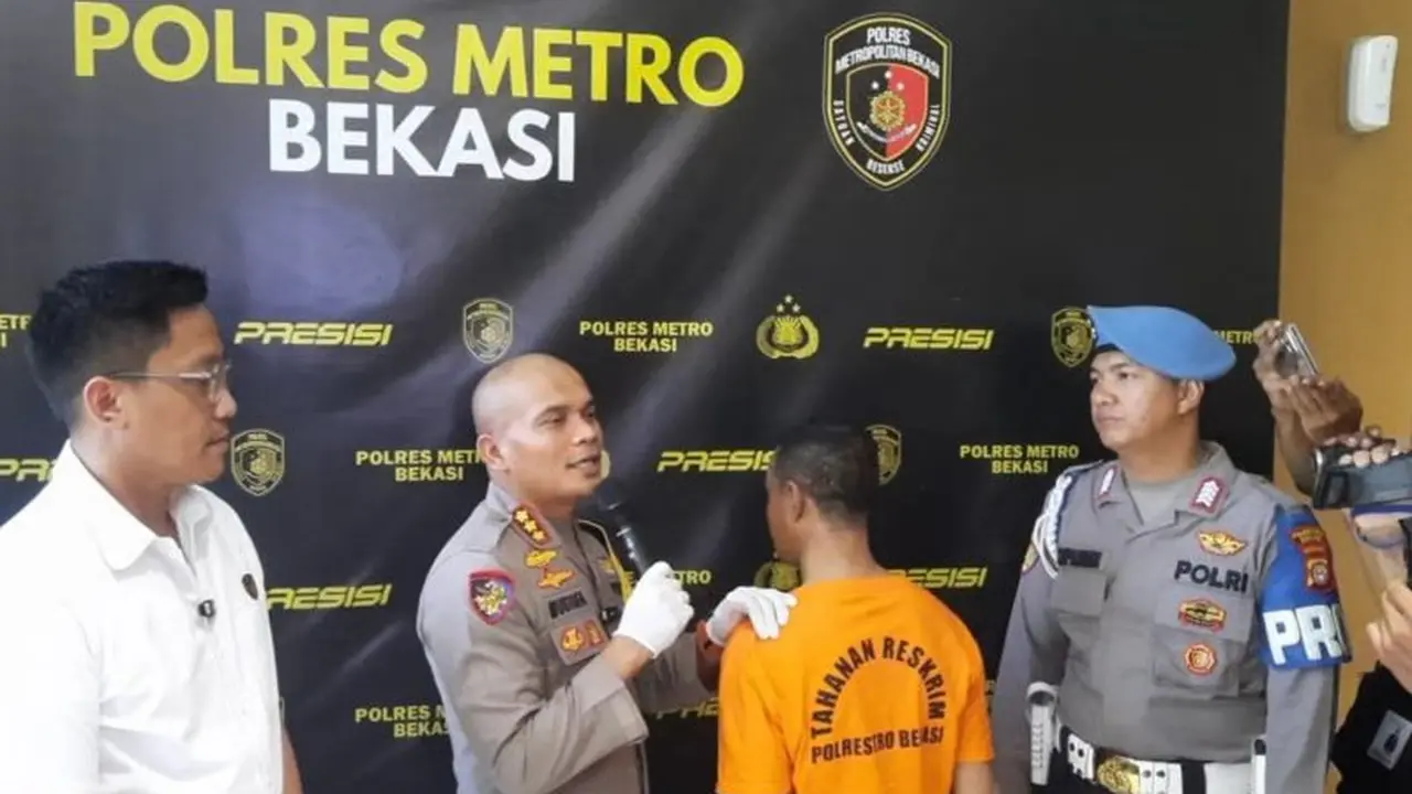 Kapolres Metro Bekasi Rilis Kasus Pencurian Motor