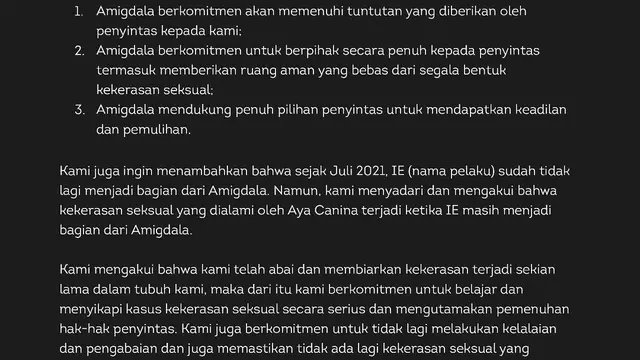 Pernyataan sikap Amigdala