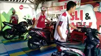 Delapan posko mudik Honda di wilayah Jawa Barat didirikan sejak 13-19 Juli 2015.