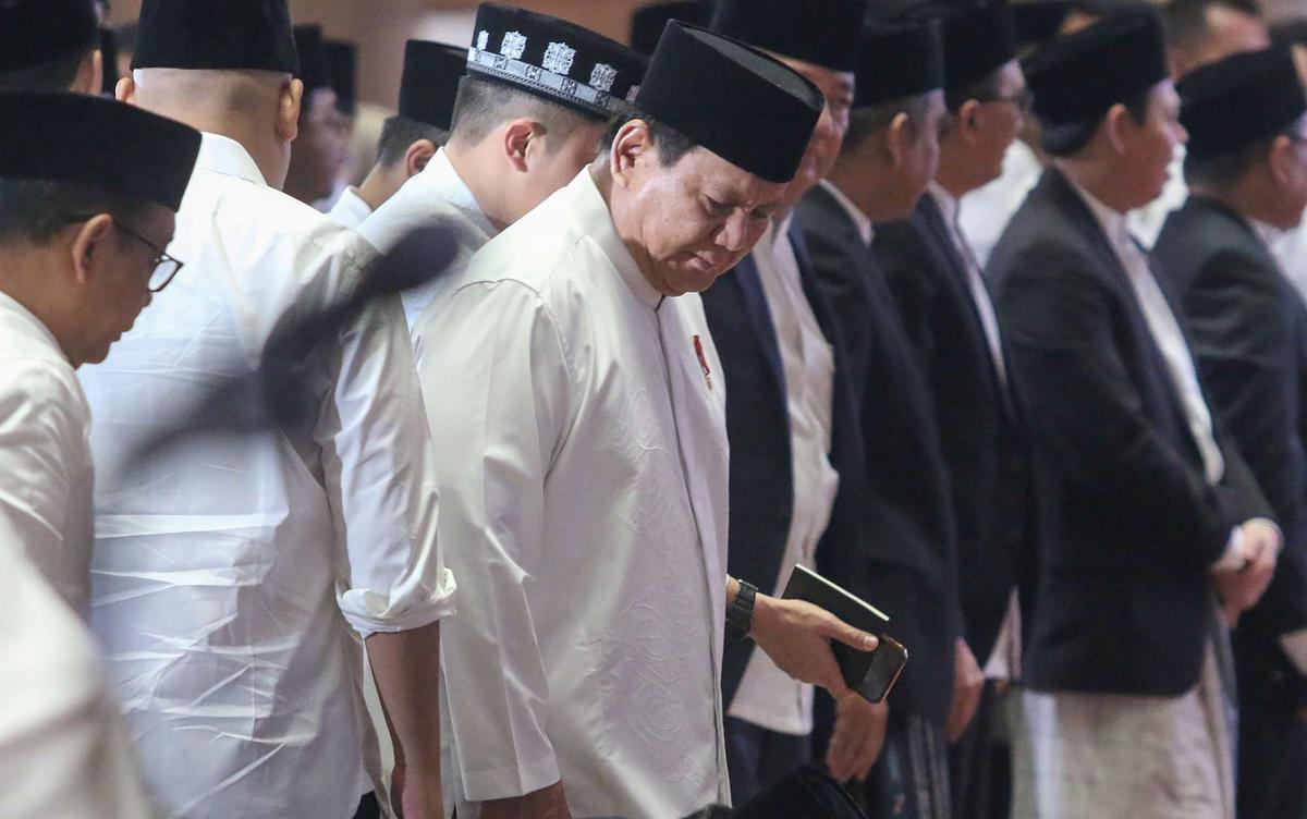 Prabowo-Gibran laksanakan salat Idulfitri di Masjid Istiqlal
