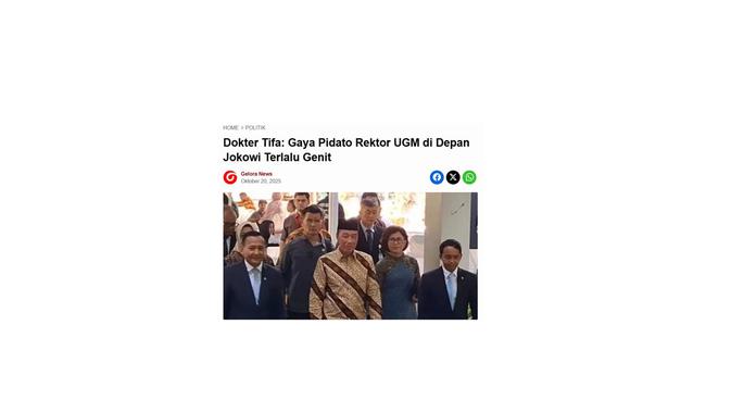 <p>Cek fakta artikel Jokowi berharap pemfitnah ijazah palsu kena azab</p>