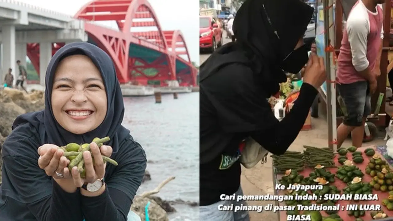 6 Potret Tantri Kotak Saat Cari Pinang di Pasar Jayapura, Curi Perhatian