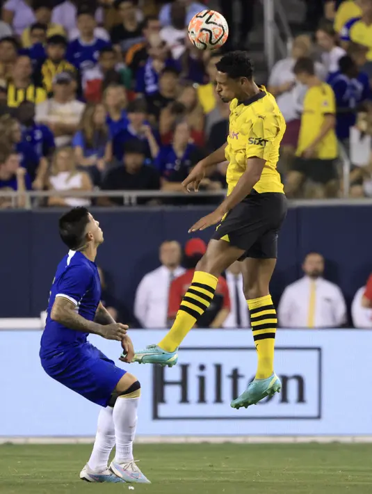 Ini merupakan laga pramusim terakhir Chelsea sebelum menghadapi Liverpool di pertandingan perdana Premier League 2023/2024. (Justin Casterline / GETTY IMAGES NORTH AMERICA / Getty Images via AFP)