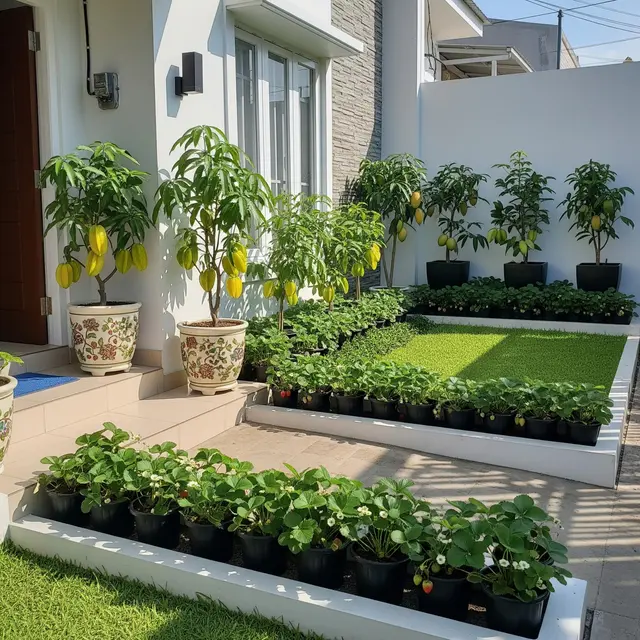 Konsep Kebun Buah Tabulampot yang Cocok untuk Rumah Type 27