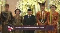 Wapres Ma'ruf Amin menghadiri resepsi pernikahan putra bungsu Presiden Jokowi, yakni Kaesang Pangarep dan Erina Gudono. (Tangkapan Layar Youtube Liputan6.)