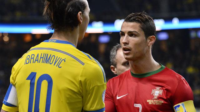Zlatan Ibrahimovic dan Cristiano Ronaldo