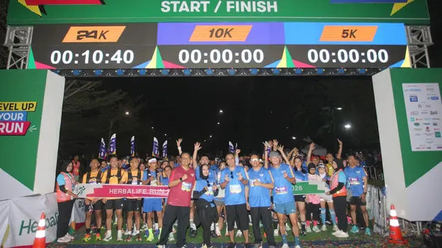 Keseruan Herbalife Run 2026 di BSD yang sudah mendapat sertifikasi dari PASI