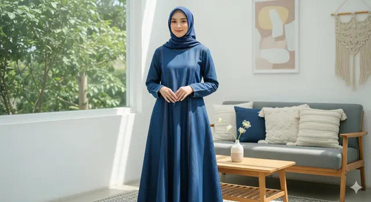 7 Model Gamis Jeans Kekinian 2025, Tren Gaya Kasual Modern untuk Semua Usia