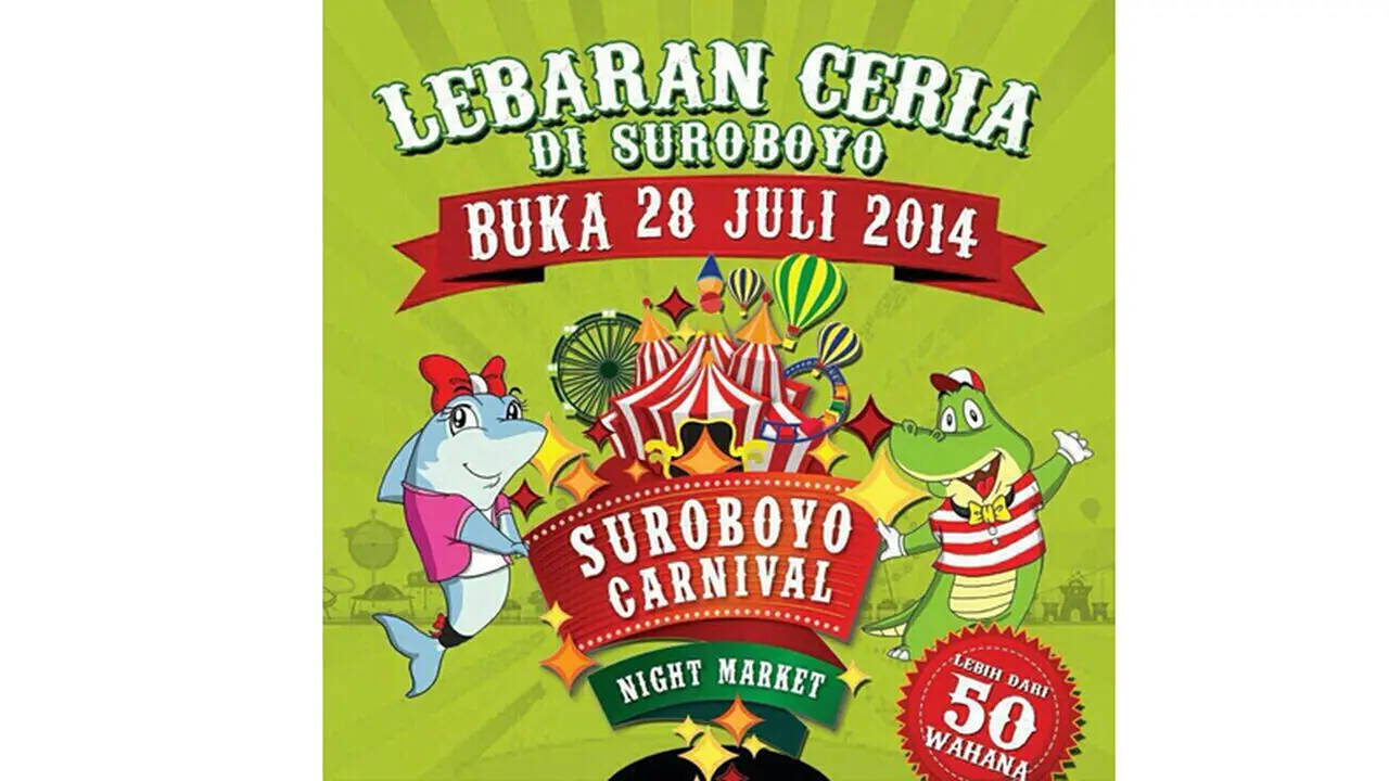  Merayakan Kemeriahan Lebaran di Suroboyo Carnival Night Market