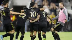 Giorgio Chiellini turut berselebrasi usai tim barunya Los Angeles FC berhasil menaklukkan LA Galaxy di MLS Amerika Serikat.