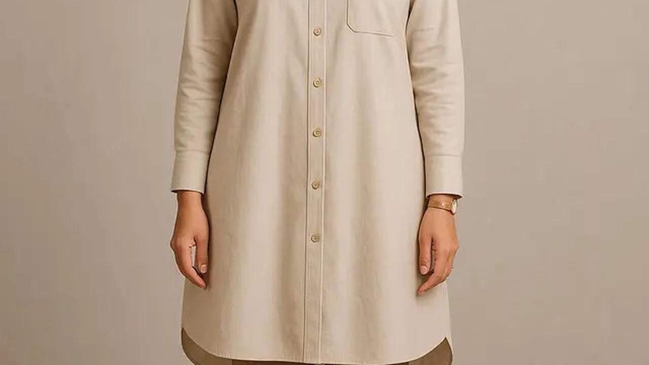 7 Baju Tunik Kantor Berjilbab Modern 2025, Tampil Segar dan Tidak Monoton