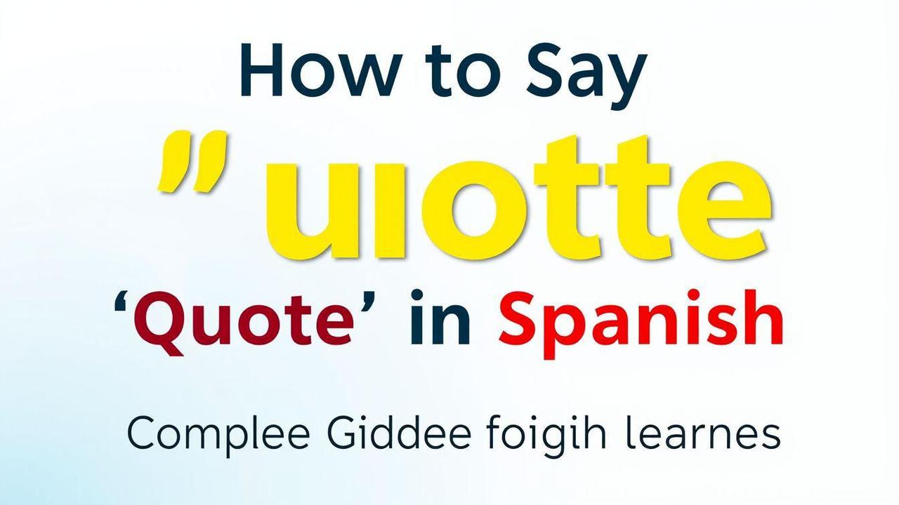 Quote in Spanish