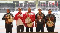 Atlet asal Riau, Suparni Yati, berhasil memecahkan rekor Asia di ASEAN Para Games 2017 melalui nomor tolak peluru F20 putri. (dok. APG Indonesia)