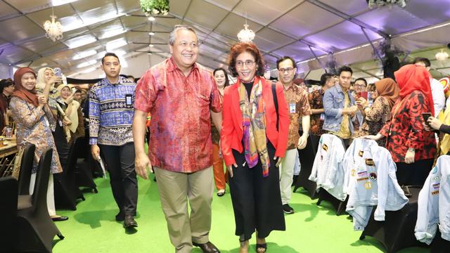 Menteri Kelautan dan Perikanan Susi Pudjiastuti hadir sebagai narasumber pada Culture Fair 2019 yang diselenggarakan Bank Indonesia, Jum’at (25/1).