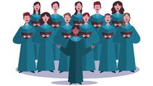 Ilustrasi paduan suara, vokal grup. (Image by Freepik)
