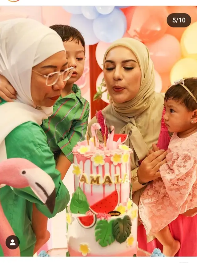 Irish Bella gelar tasyakuran ulang tahun Amala, buah cintanya dengan Ammar Zoni (Foto: Instagram _irishbella_)