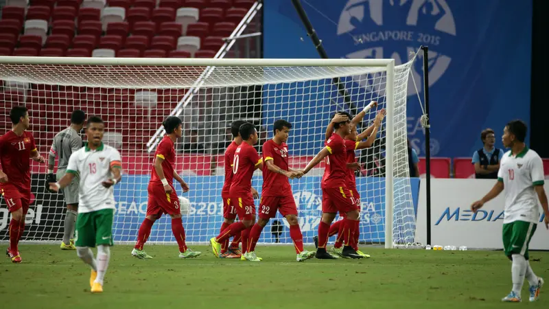 Indonesia vs Vietnam di perebutan medali perunggu sepak bola SEA Games 2015 Singapura