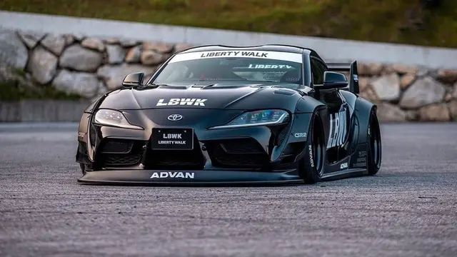 Modifikasi Toyota GR Supra A90 bergaya stance LBWK (SupraMK5)