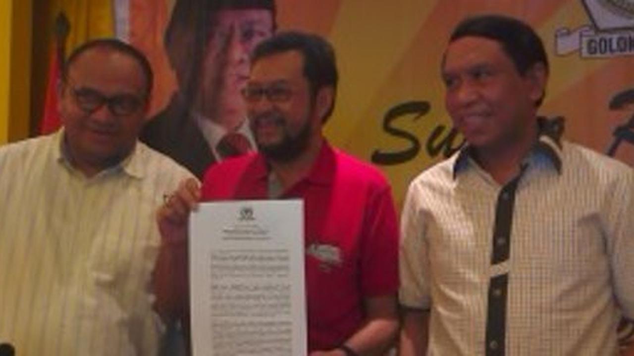 Yorrys sebut jelang pilkada kubu Agung dan Ical tak lagi konflik
