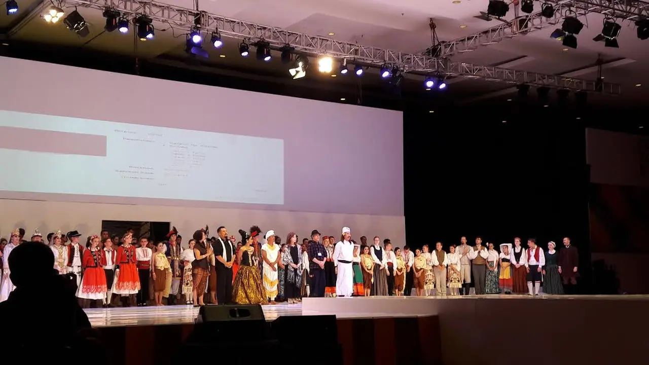malam Gala Dinner World Culture Forum (WCF) 2016 di Bali Nusa Dua Convention Center (BNDCC).