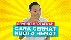 Kuota internet sudah jadi kebutuhan bagi sebagian orang, akibatnya kuota gampang habis! Nah ada beberapa cara yang bisa dilakukan agar irit kuota.