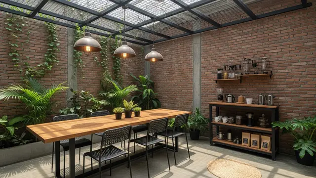 Teras Industrial ala Coffee Shop